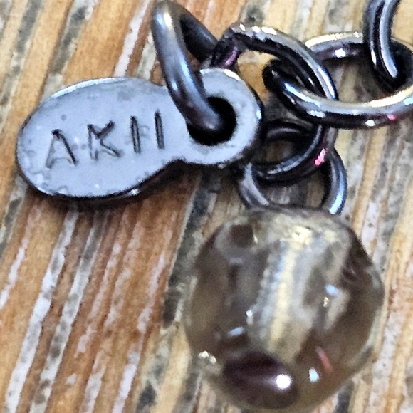 Vintage Signed Anne Klein Gemstone Chocker Necklace. - Picture 5 of 6